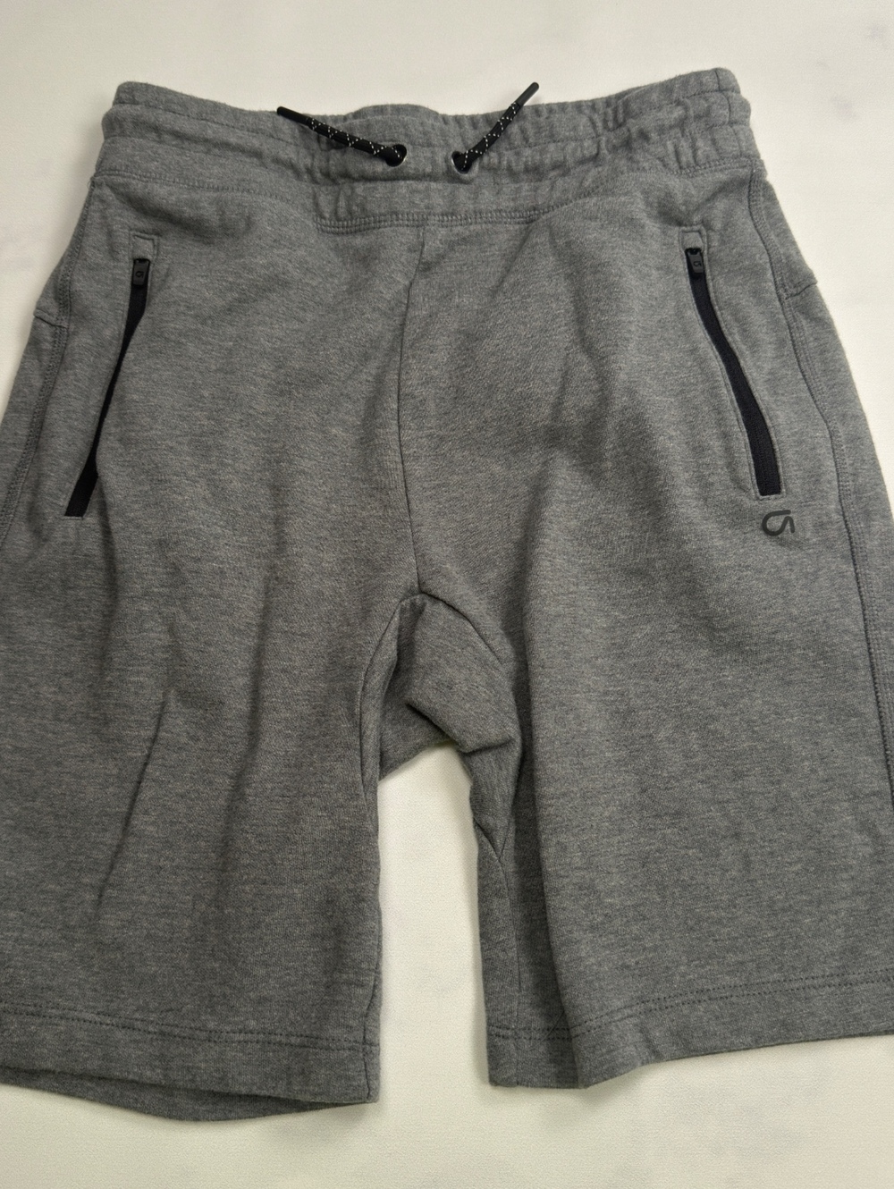 Gap Gapfit Gray Zippered Fleece Shorts - Boys XL Husky
